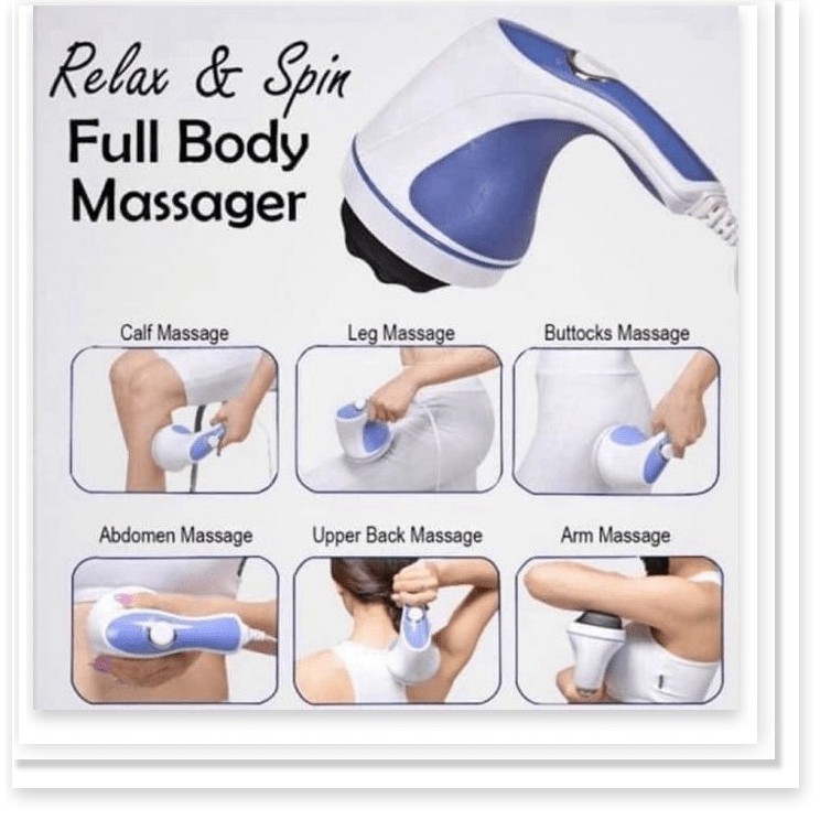 Máy đánh tan mỡ bụng cầm tay Relax & Spin Tone.