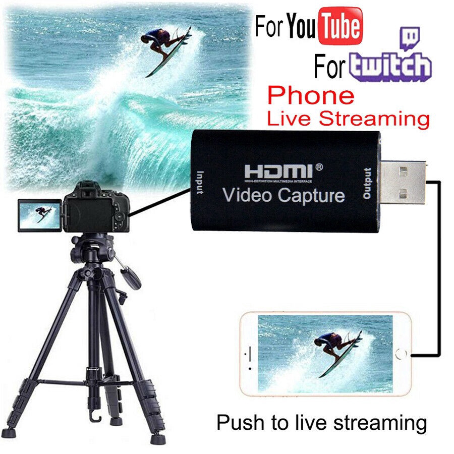 Hộp Thu Video 4k Usb 2.0 Hdmi Cho Ps4