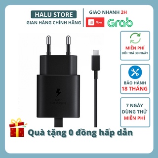 Bộ sạc nhanh 25w samsung note 10 s20 s21 s22 Ultral chính hãng - halustore