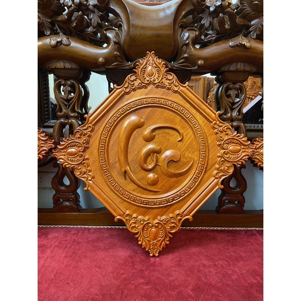 Bộ Tranh chữ treo tường phúc lộc thọ gỗ hương sơn pu cao cấp,treo phòng khách , phòng thờ