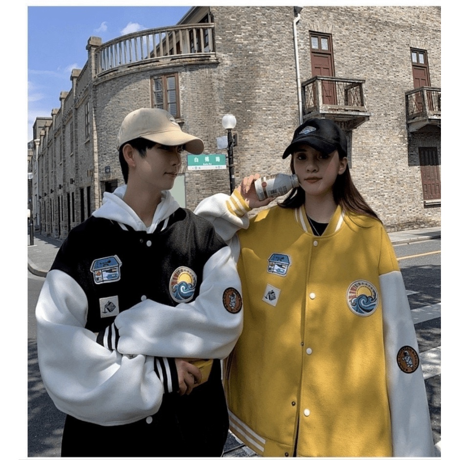 ÁO KHOÁC BOMBER NAM NỮ ĐA SẮC MÀU HỘ TIẾT SOÁI TRÒN BÁT QUÁI