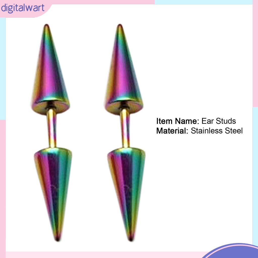 1 Đôi Bông Tai Đinh Tán Đôi Thời Trang Cá Tính