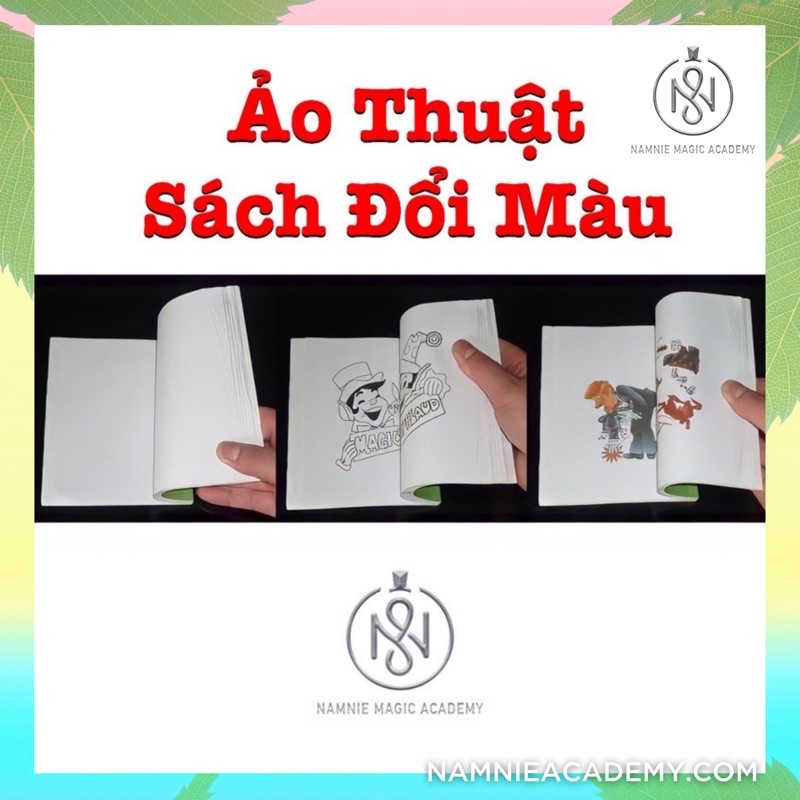 Cuốn Sach Đổi Màu Ảo Thuật Cỡ Nhỏ, Đạo Cụ Sân Khấu, Đồ Chơi Sáng Tạo,Thông Minh, Rèn Luyện Kỹ Năng Cho Bé