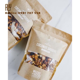 Túi Zipper Giấy Kraft 15x22 - Combo100 Túi Đáy Đứng Có Cửa Sổ - Chống Thấm, Cực Bền _ALY