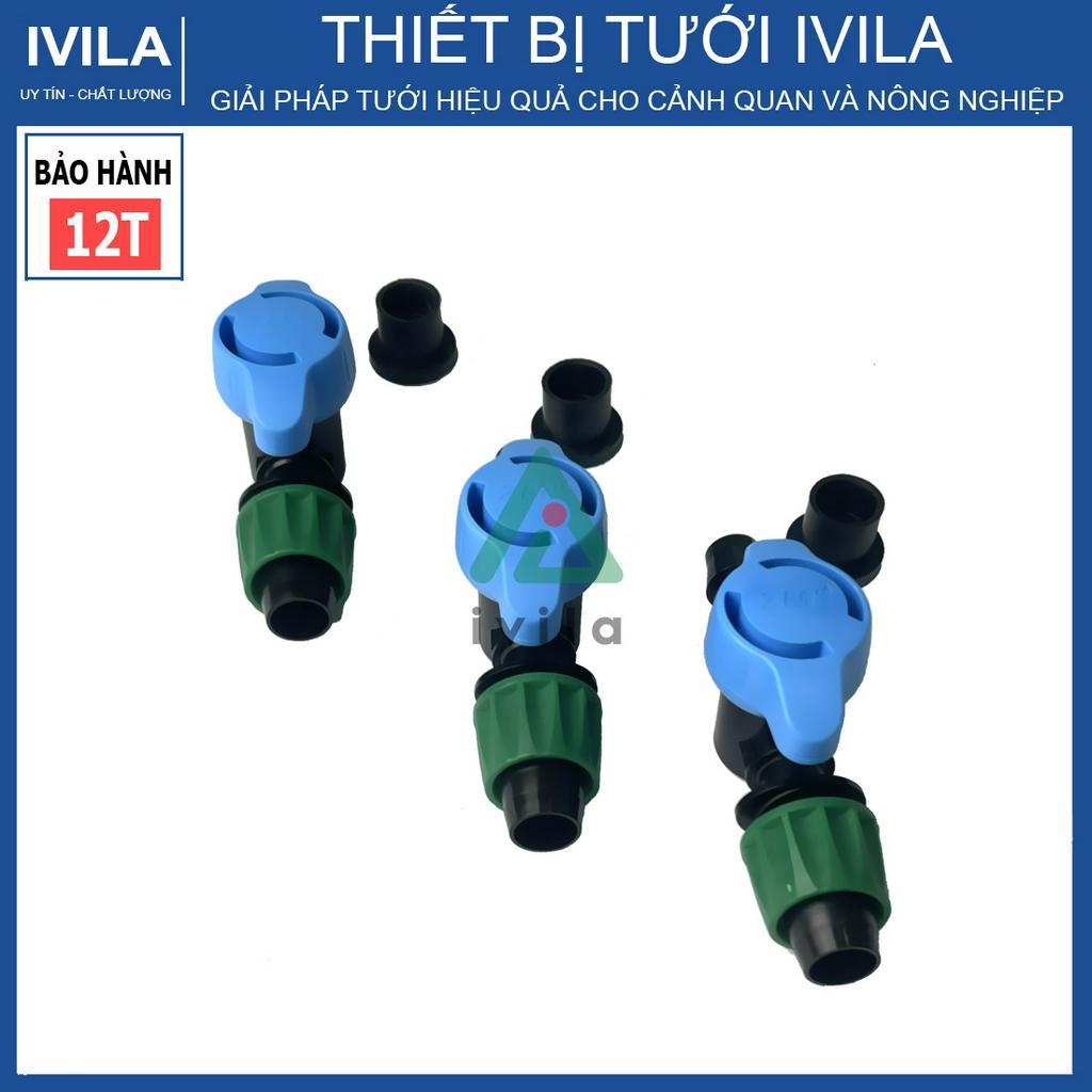 [Bán sỉ] Van khóa khởi thủy nhỏ giọt 16mm kèm roong cao su - Van khóa khởi thủy ra ống nhỏ giọt