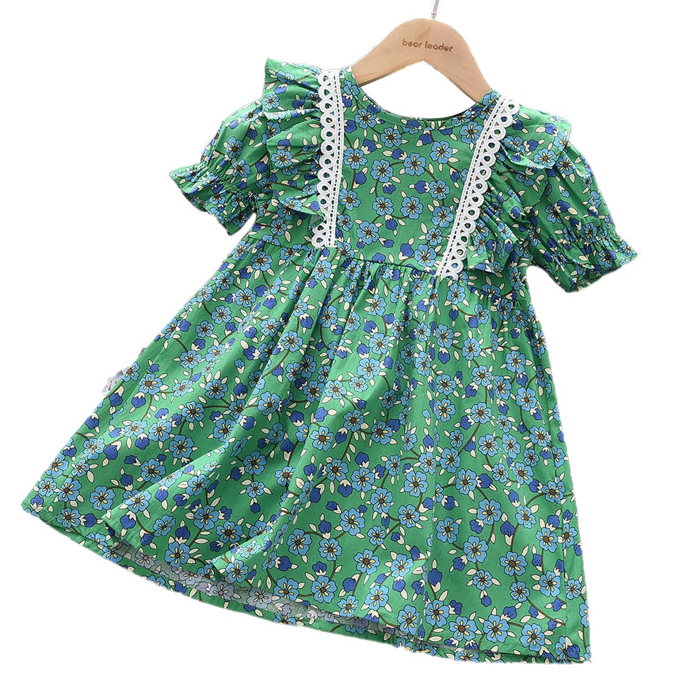 Đầm công chúa Bear Leader họa tiết hoa thời trang xinh xắn cho bé gái