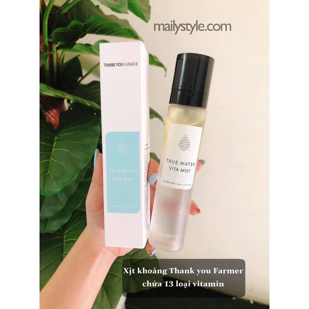 Xịt Khoáng Dưỡng Ẩm Căng Bóng Da Thank You Farmer 105ml | BigBuy360 - bigbuy360.vn