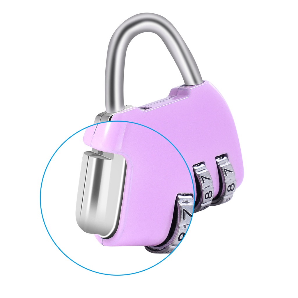 [CHOO] Mini Metal 3 Digits Number Password Luggage Combination Lock Padlock DE