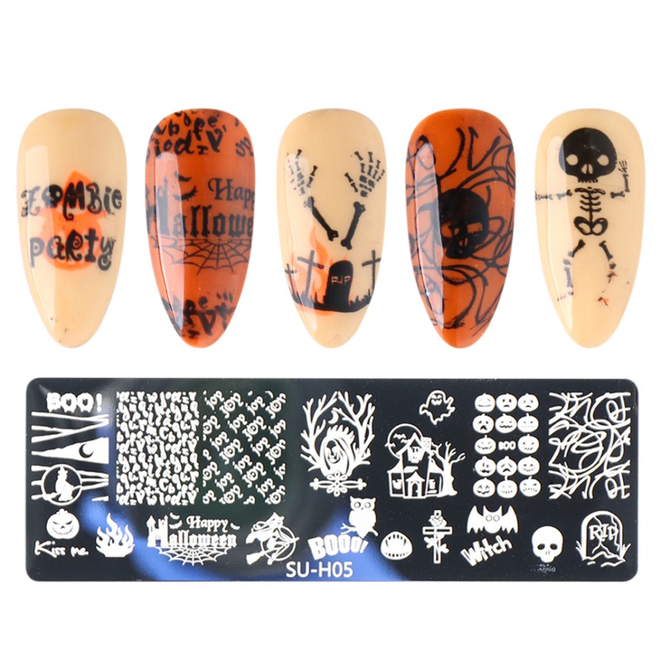 Khuôn in trang trí móng tay họa tiết hoa tuyết xinh xắn tiện dụng