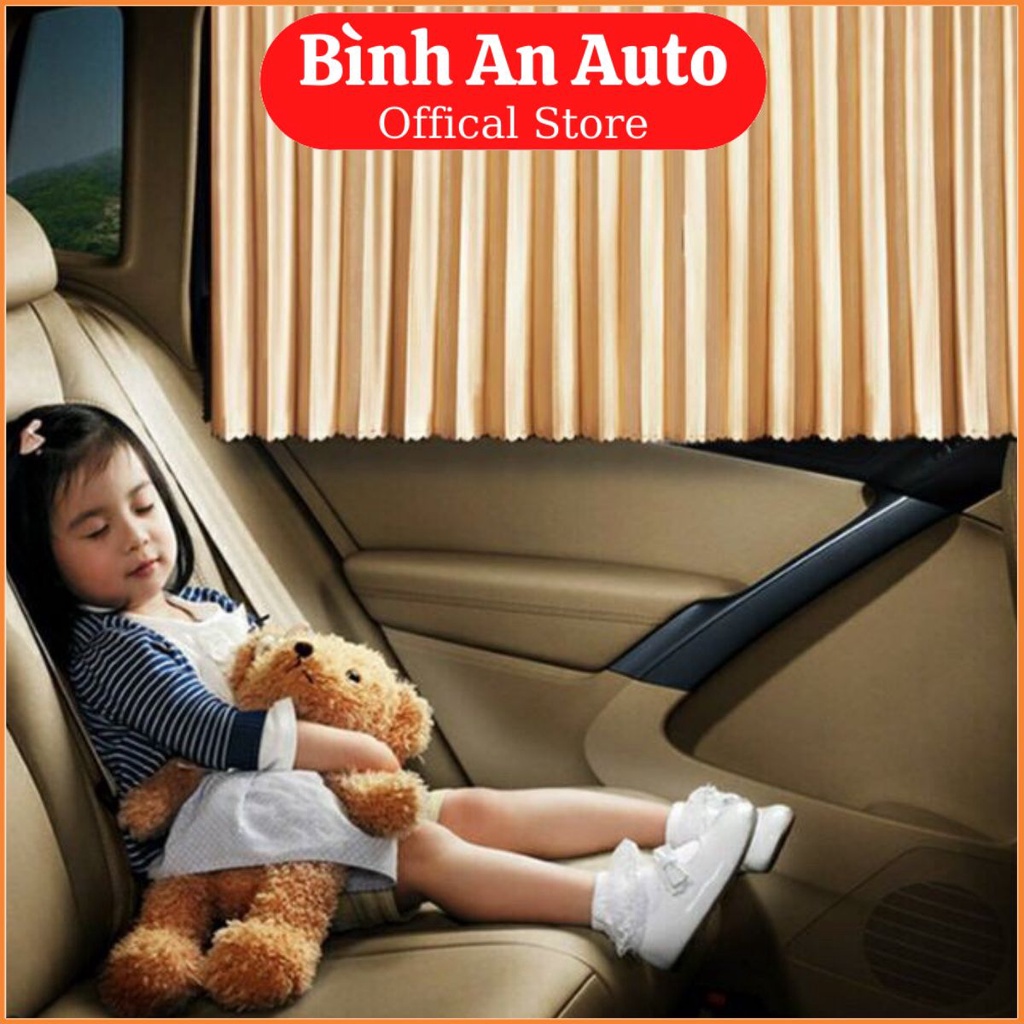 Bộ 4 Rèm Chắn Nắng ô tô xe hơi xe con chất liệu vải - Bình An Auto