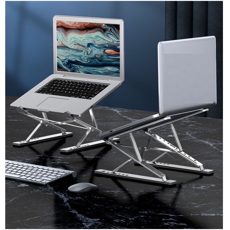 Giá đỡ laptop stand nhôm hỗ trợ tản nhiệt có thể gấp gọn chỉnh độ cao để laptop ipad macbook surface N8 AnBi  Shop