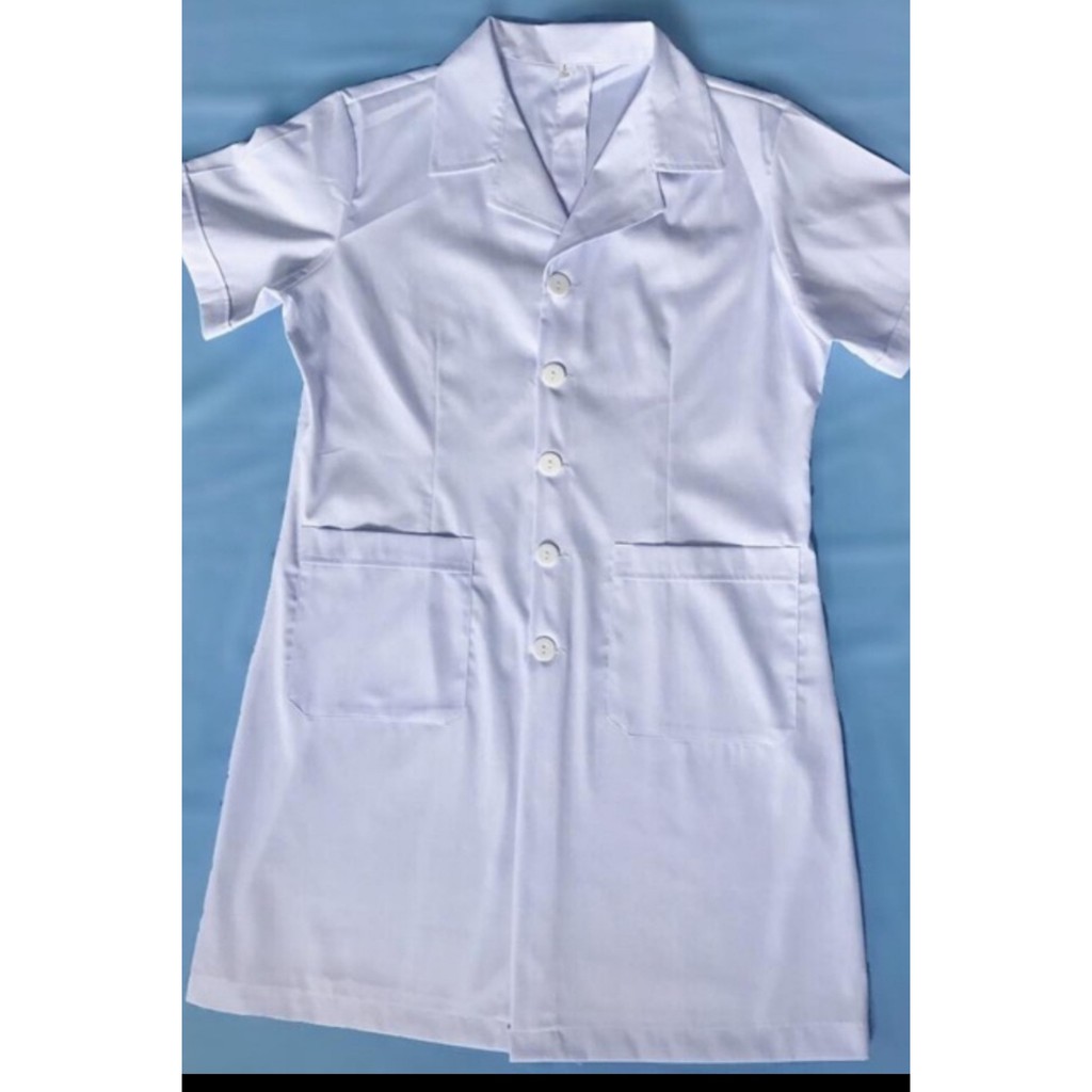 Áo Blouse, áo y tá, điều dưỡng tay ngắn thân ngắn nam/nữ vải kate/ silk