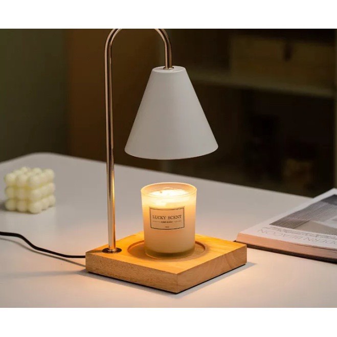 Đèn Đốt Nến Thơm Để Bàn Siêu Sang Chảnh (Tặng Kèm 2 Bóng Đèn) JA Shop