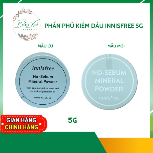 Phấn phủ dạng bột kiềm dầu Innisfree - No sebum