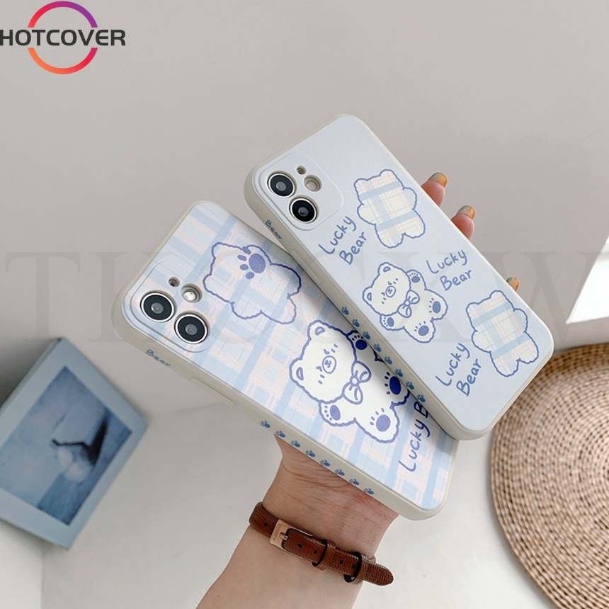 Ốp điện thoại mềm hình gấu cho VIVO Y17 Y15 Y3S Y12 Y19 Y20 Y20I Y20S Y20A Y20T Y12S Y12A Y11S Y73S Y52S Y31S Y70S Y51S