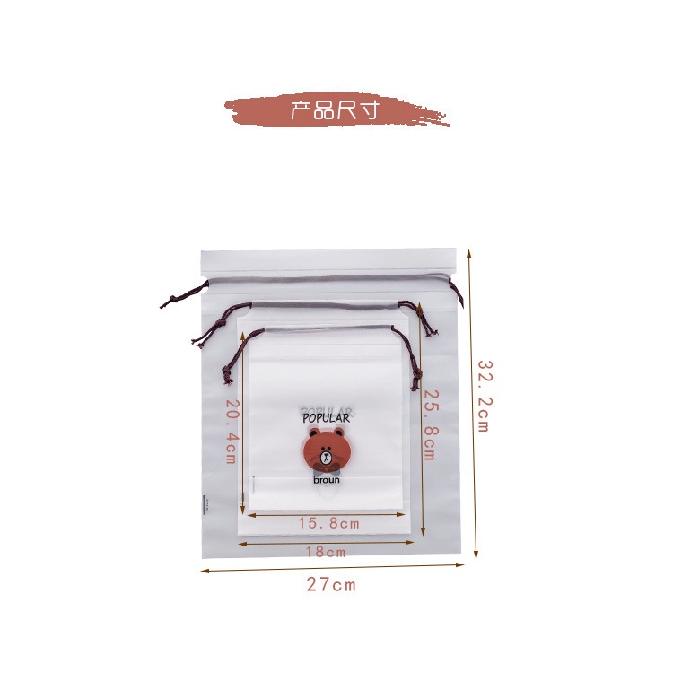 Túi Dây Rút Hình Gấu Chống Nước vinpihome.