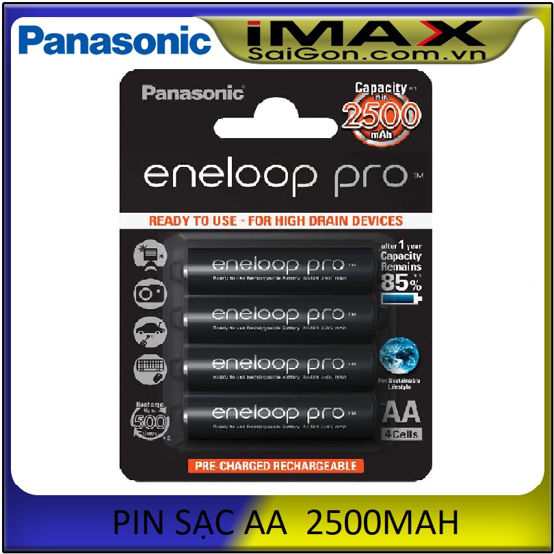 PIN SẠC AA ENELOOP PANASONIC 2500MAH