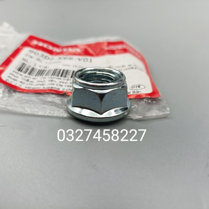 Ốc tán bắt cốt đùm bánh xe DREAM, WAVE, FUTURE... zin . Đai ốc 12mm