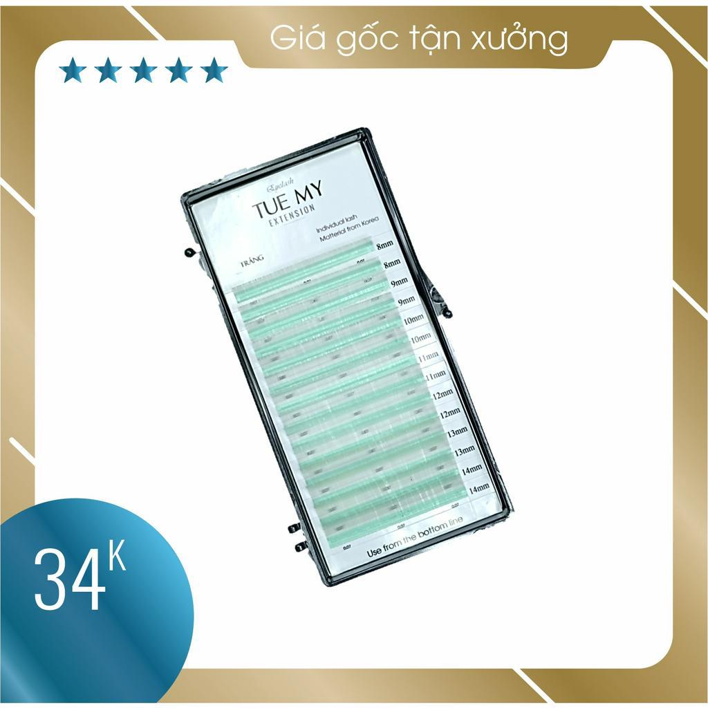 Trắng - Mi Lụa Màu Classic 0.07 Mix Size (14 Line)
