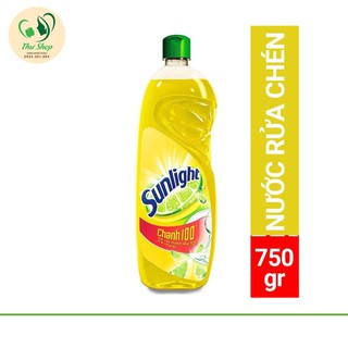 Nước rửa chén Sunlight chanh mới_chai 750g