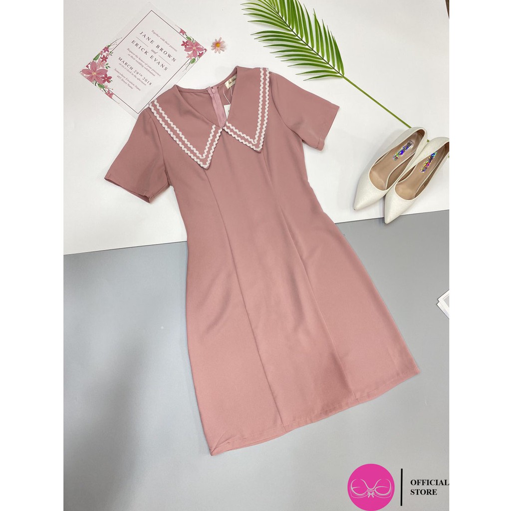 Váy Suông Tay Ngắn , Cổ Đức Ren, Evalover | BigBuy360 - bigbuy360.vn