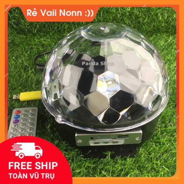 Đèn led quả cầu vũ trường xoay cảm ứng USB điều khiển bằng khiển từ xa (đủ bộ khiển, quả cầu, và USB) GDMN