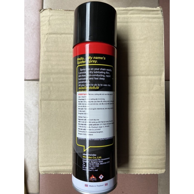 Xịt Dưỡng Xích Sên Spider Spray Lube 71