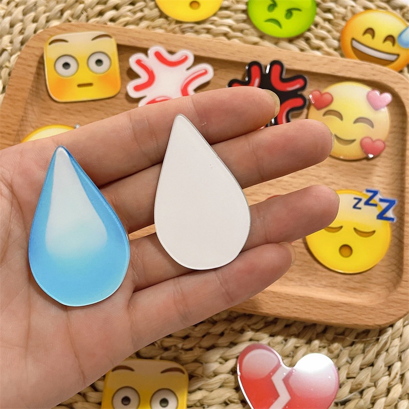 Miếng Dán Trang Trí Tóc Bằng acrylic Họa Tiết Hoạt Hình Dễ Thương DIY