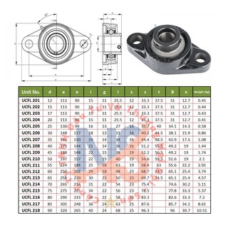 Gối bi UCFL 203