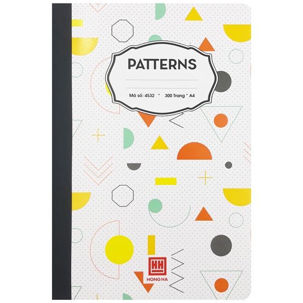 Sổ Patterns A4 - 300 Trang - Hồng Hà 4532 giao mẫu ngẫu nhiên