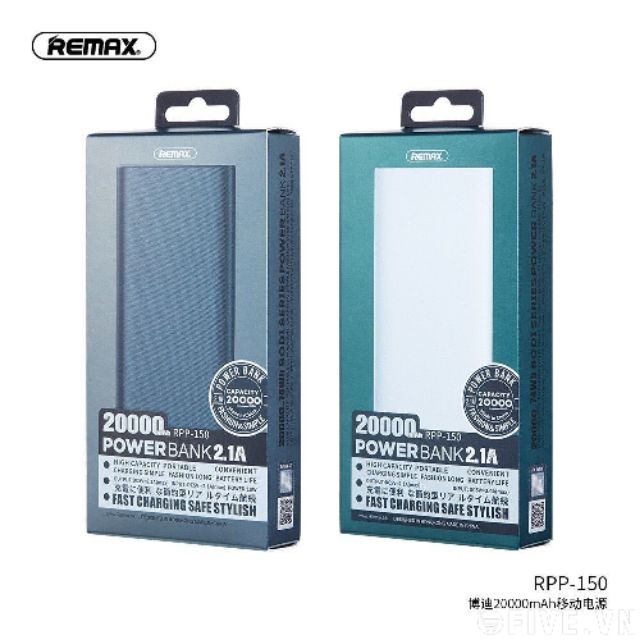 Pin Sạc Dự Phòng 20000mAh REMAX RPP-150