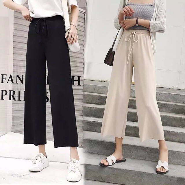 [Mã FASHIONT4WA2 giảm 10K đơn 50K] Quần ỐNG RỘNG tăm thời trang