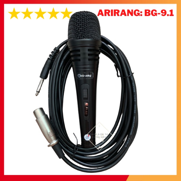 Micro Arirang BG - 9.1 có dây Karaoke siêu bền, chất lượng