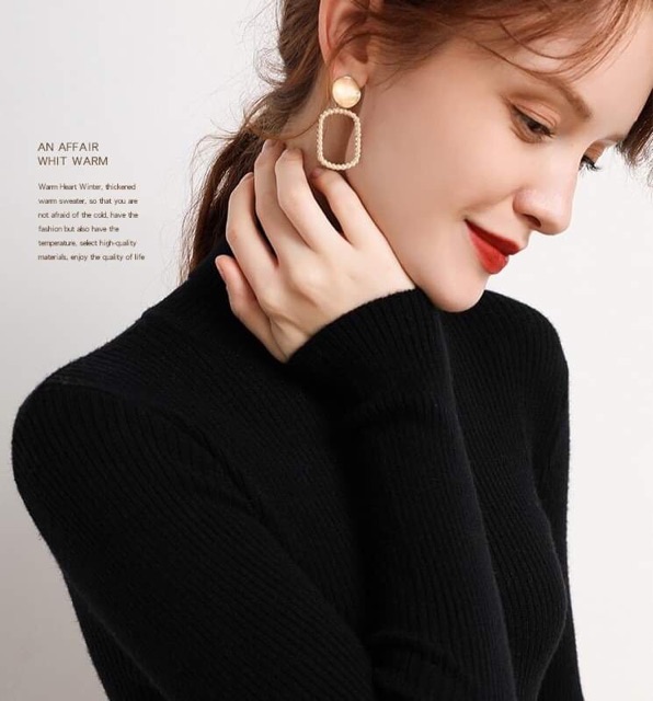 ÁO LEN TĂM CỔ LỌ SIÊU MỀM MỊN | BigBuy360 - bigbuy360.vn