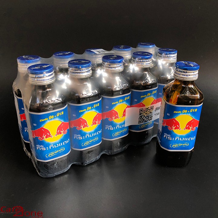 Vỉ 10 Chai Bò Húc RedBull Thái Lan Chai Thủy Tinh(Bò Cụng Thái)