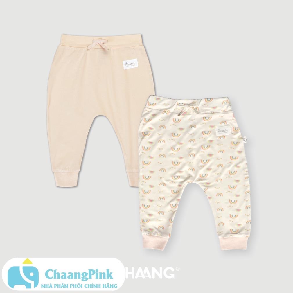 Chaang Set 2 quần dài sơ sinh SUMMER hồng phấn