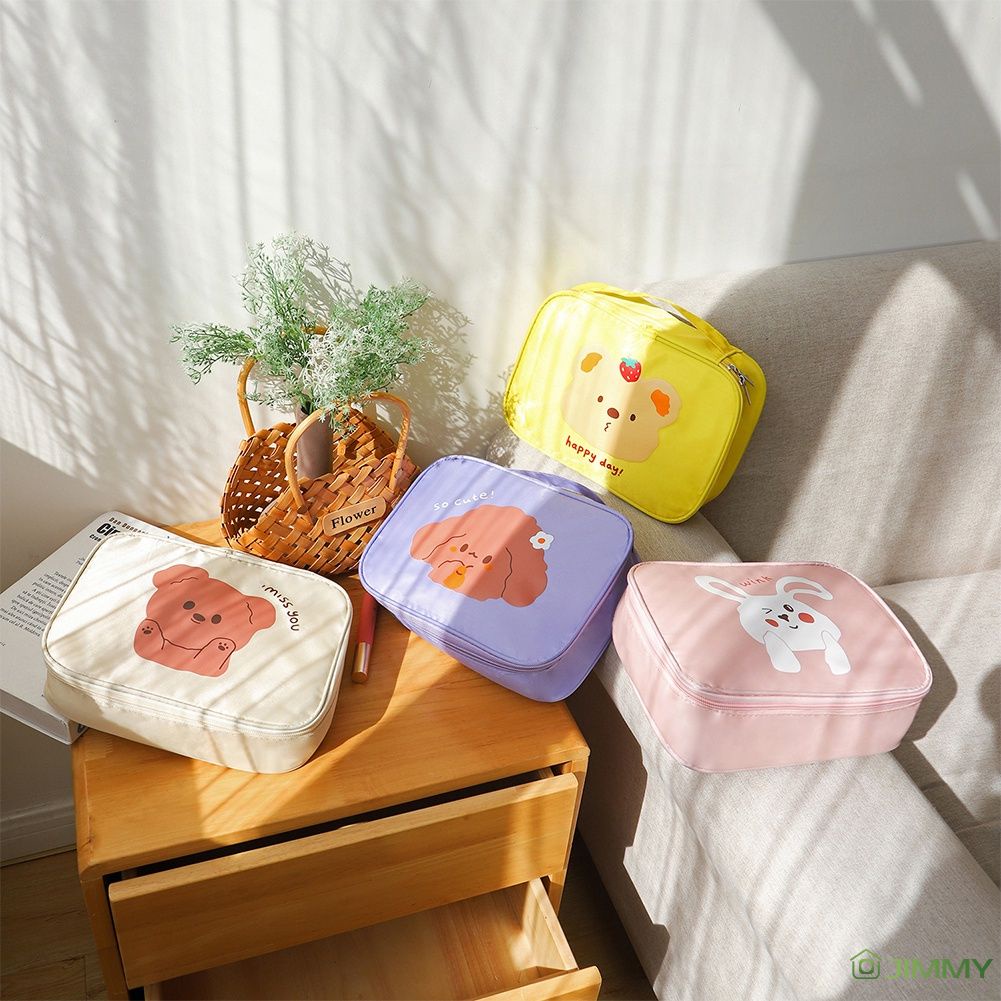 -Công suất lớn mới đi du lịch xách tay mỹ phẩm lưu trữ túi phim hoạt hình di động lưu trữ túi không thấm nước vệ sinh cá nhân Túi