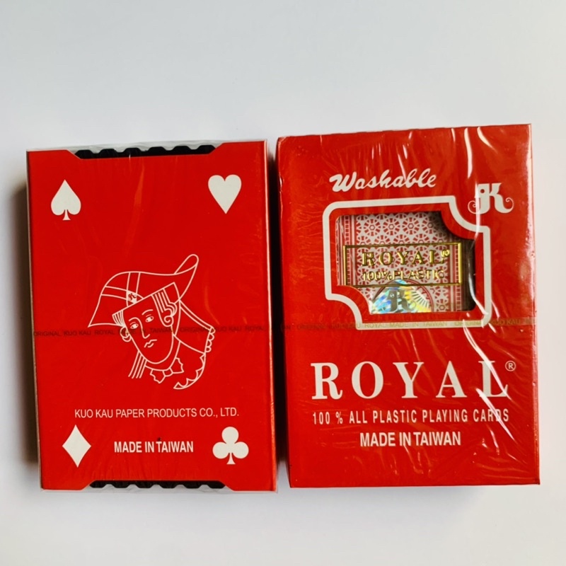 Bộ bài nhựa Đài Loan Royal chính hãng Kuo Kau Taiwan có tem chỉ niêm phong
