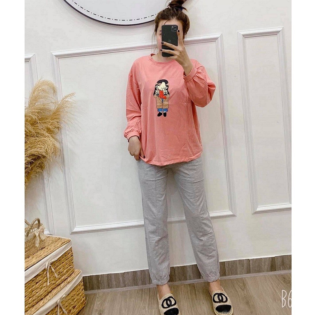 Quần Bầu, Quần Nỉ Bầu Trẻ Trung Ấm Áp, Hàng Dày Dặn Mềm Đẹp, Form Thoải Mái Đủ Size Cho Mẹ