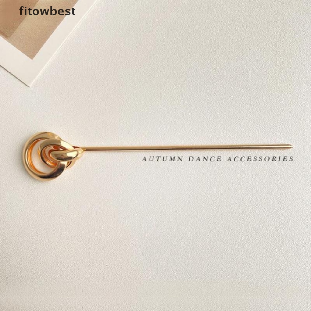 Trâm Cài Tóc Hình Nĩa Màu Vàng Cho Nữ