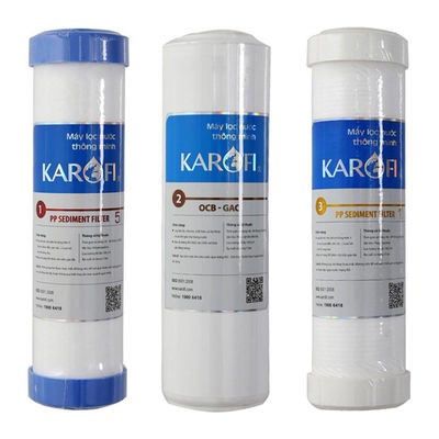 Bộ lõi lọc nước 3 lõi 1-2-3 Karofi Chính Hãng
