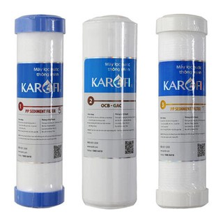 Bộ lõi lọc nước 3 lõi 1-2-3 Karofi Chính Hãng