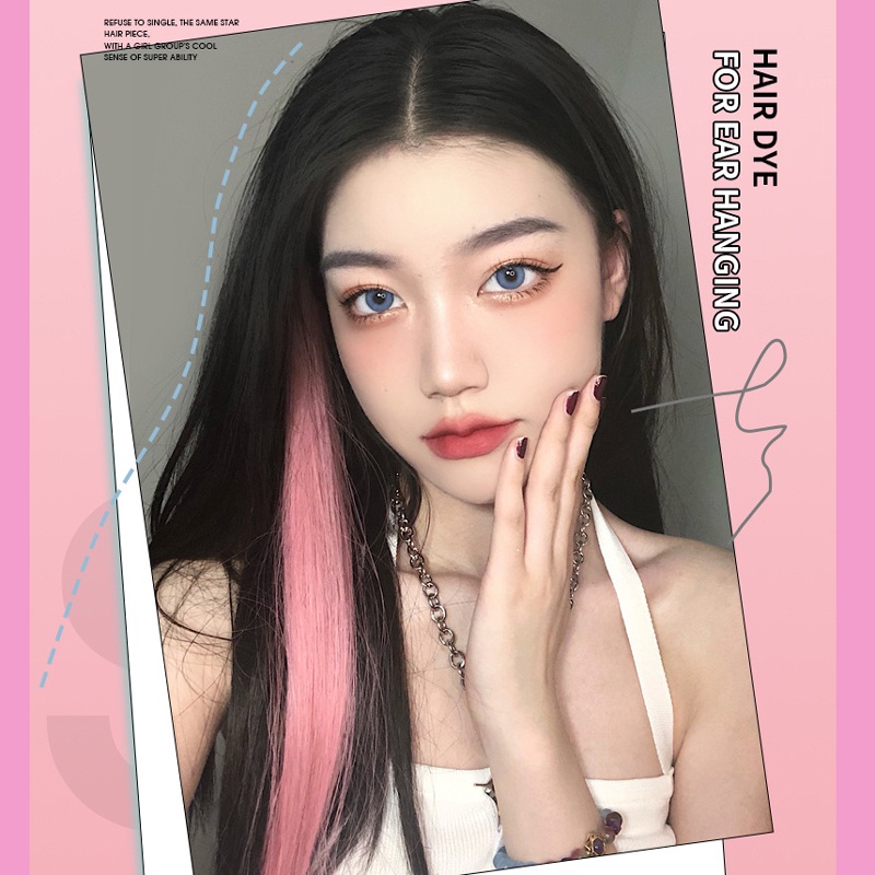 Tóc Giả Thẳng Dài Màu Sắc Thời Trang Cho Nữ