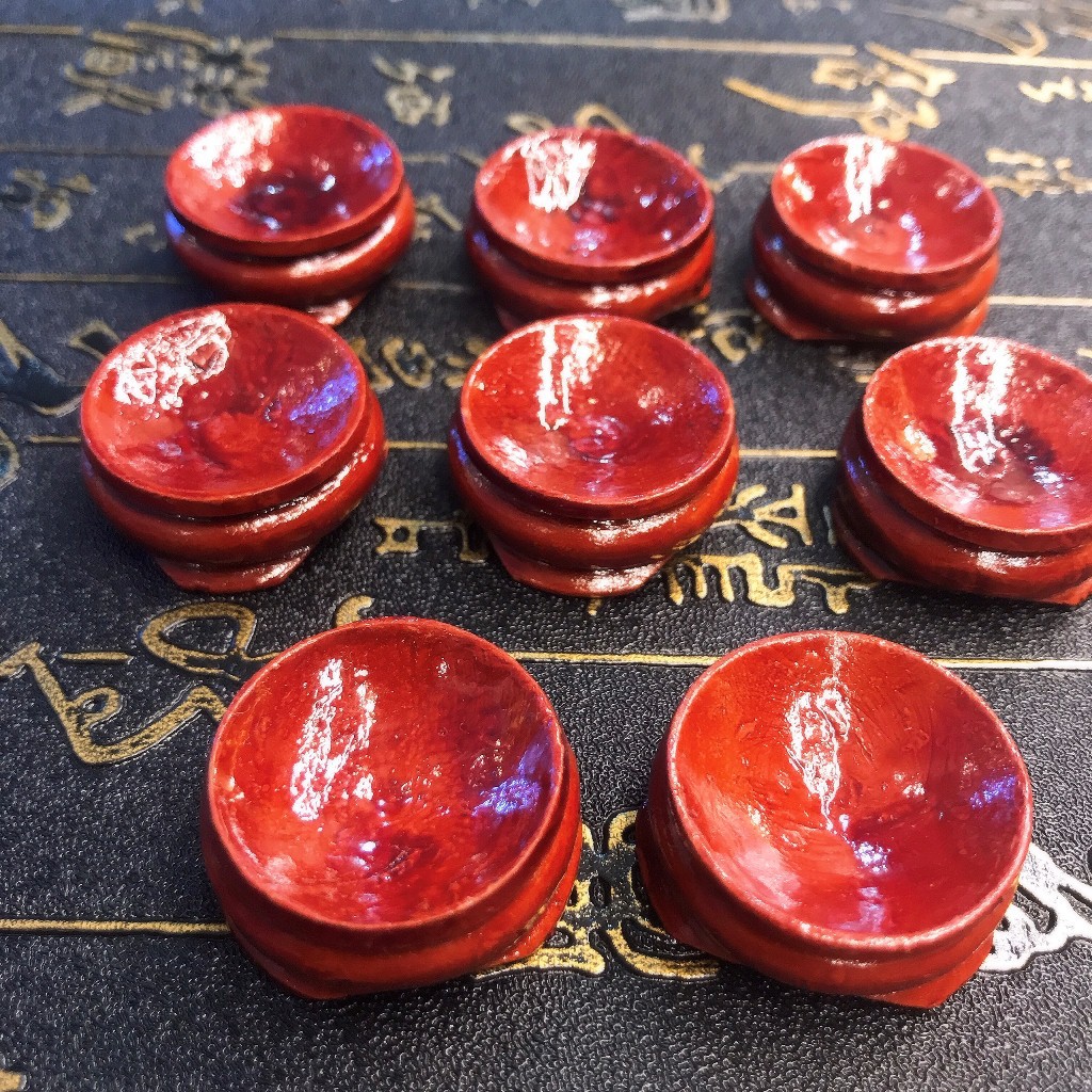 Đế gỗ trưng quả cầu phong thủy, trưng bày trang trí trong nhà