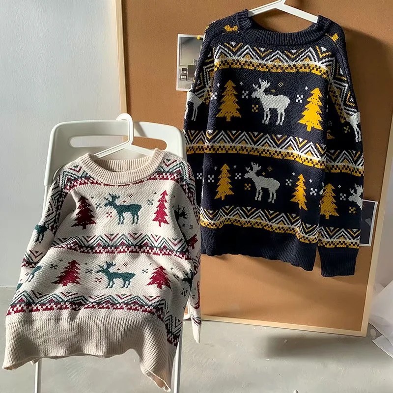 áonam cotton Áo sweater thiết kế cổ tròn Size M-2Xl phong cách năng động cho cặp đôi