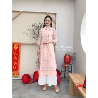 Áo Dài Cách Tân Hoa Nổi 3D