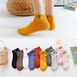 Tất Gấu Nữ Brown Ulzzang Dễ Thương TAGA01