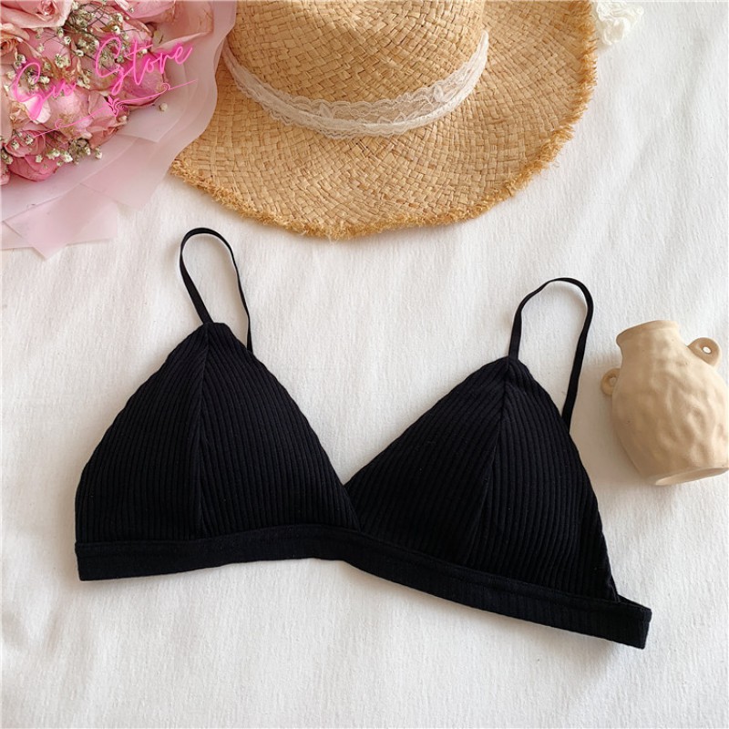 Áo Lót Nữ Cotton 2 Dây Cài Sau Đẩy Ngực, Áo Bra Đẹp [Mút Mỏng Có Thể Tháo Rời] - 812 | BigBuy360 - bigbuy360.vn