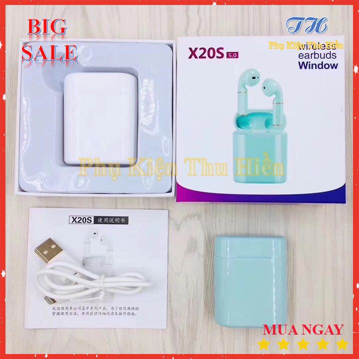 Tai Nghe Bluetooth 5.0 X20S Tws Cảm Ứng Vân Tay