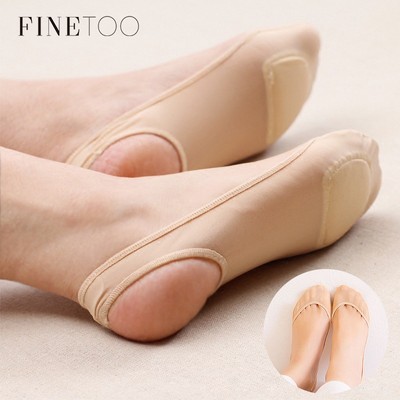 Tất thuyền FINETOO bằng lụa lạnh siêu mỏng chống trượt thời trang cho nữ